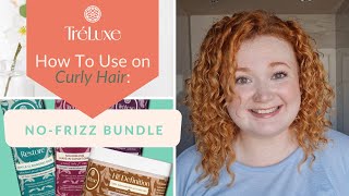 How To Use TréLuxe NoFrizz Define amp Shine Bundle on Curly Hair [upl. by Ylatfen497]