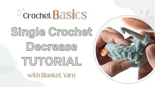 Single Crochet Decrease Tutorial [upl. by Masera]