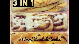 Ramadan Special 3 3 in 1  Make 3 different recipes with 1 batch of standard dough [upl. by Nytram]