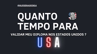 Saiba quanto tempo durou o meu processo de validação de diploma nos Estados Unidos [upl. by Anselm155]