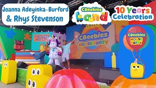 CBeebies House Party Live  Joanna amp Rhys 10 Years Celebrations CBeebies Land at Alton Towers Resort [upl. by Annovy968]