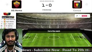 AS Roma vs Genoa 10 Italian Serie A Football Match Highlights PLSN 493 [upl. by Adev837]