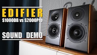 Edifier S2000 Pro vs Edifier S1000DB  Sound Demo wBass Test [upl. by Hayilaa179]