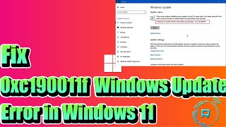 Fix 0xc190011f Windows Update Error in Windows 11 [upl. by Kcirdlek]