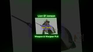 Lion El Jonson Weapon amp Wargear Pt6 warhammer40k spacemarines horusheresy lore lioneljohnson [upl. by Saied]