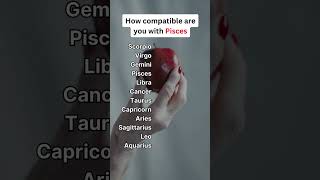 How compatible are you with Pisces zodiacsigns astrology zodiac [upl. by Alioz]