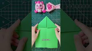 Flat head paper airplane paper airplane parentchild craft origami tutorial handmade origami [upl. by Luke]