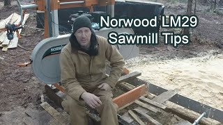 A few Norwood LM29 sawmill tips  norwood portable sawmills [upl. by Eirret]