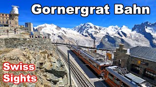 Gornergrat Bahn Zermatt Scenic Train Switzerland 4K [upl. by Ielarol]