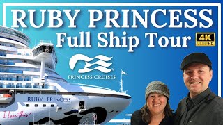 PRINCESS CRUISES  Ruby Princess  Full Ship Tour 4k [upl. by Cassandry]