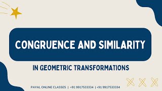 Congruence and Similarity in Transformations [upl. by Notsehc980]