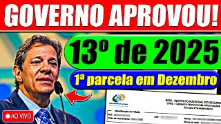 ✅13º salário 2025 1ª PARCELA em DEZEMBRO  Veja o calendário completo [upl. by Wildermuth690]