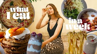 WHAT I EAT IN A WEEK as a vegan nutritionist [upl. by Lunneta]