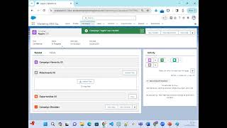 03 Salesforce Marketing Application Campaign Live Interactive Hands On Salesforce Training [upl. by Ludba]
