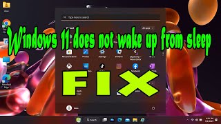 How to fix Windows 11 Wont Wake Up from Sleep Problem [upl. by Airelav985]