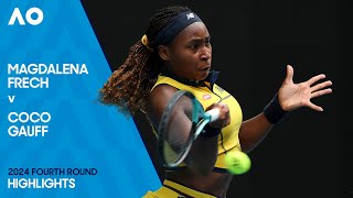 Magdalena Frech v Coco Gauff Highlights  Australian Open 2024 Fourth Round [upl. by Arahd]