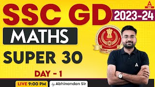 SSC GD 202324  SSC GD Maths Classes By Abhinandan Sir  Super 30 Day 1 [upl. by Sukul]