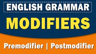 Modifiers  Premodifier amp Postmodifier  English Grammar  Home Revise [upl. by Oswal774]