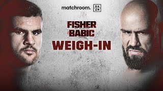 JOHNNY FISHER VS ALEN BABIC WEIGH IN LIVESTREAM [upl. by Constantina]