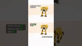 Transformers Stop Motion Pre vs Post SS87 Bumblebee transformerstopmotion bumblebee stopmotion [upl. by Coady672]