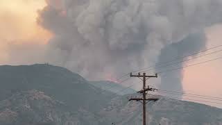 Yucaipa and Mentone CA under mandatory fire evacuation [upl. by Rossing752]