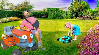 Silliest Lawn Mower EVER  Pretend Play Adventures [upl. by Val167]