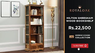 Royaloak  Hilton Sheesham Wood Bookshelf [upl. by Anawt]