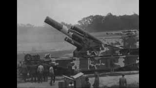 WW1 Railroad Gun Demonstration ca 1919 Silent [upl. by Ssenav]