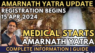 Shri Amarnath Yatra Update  Medical Registration  Permit Process Starts on 15 April  amarnath [upl. by Aicat201]