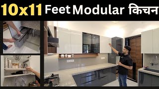 Modular Kitchen Design with Price I Indian Modular Kitchen Tour Video I 5 Kitchen Design Tips I [upl. by Nehepts]