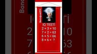 IQ TESTİ [upl. by Selry]