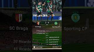 SC Braga vs Sporting CP 111124 ligaportugal shorts [upl. by Aielam454]