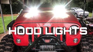 Hood Lights For A Jeep Wrangler [upl. by Laurence]