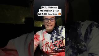 MSU Defeats Monmouth 8157 NCAAB Reaction 🏀 [upl. by Htiekel111]