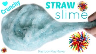 DIY STRAW SLIME  CRUNCHIEST SLIME EVER  KITCHENAID MIXER EDITION KARINA GARCIA INSPIRED [upl. by Thorvald]