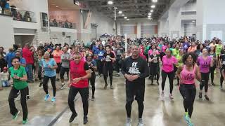 Keith Turner Fitness and Aerobics March Knee Taps Cross Jumping Jacks [upl. by Nede]