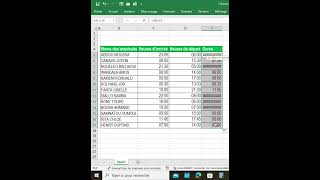 Calculer les heures de travail sur Excel apprendreexcel [upl. by Anigue220]