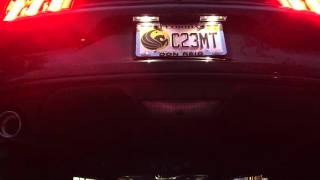 2015 Mustang v6 muffler delete with resonated tips [upl. by Tremml]