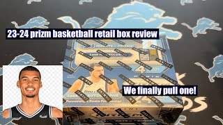 NEW PRODUCT 2324 Prizm basketball Retail box review We finally pull a Wemby [upl. by Adnalra]