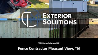 Fence Company Pleasant View TN  TM Exterior Solutions LLC [upl. by Madox207]