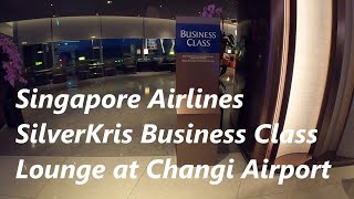 Singapore Airlines SilverKris Business Class Lounge at Changi Airport Terminal 3 short tour SQ SIA [upl. by Dalohcin]