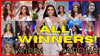 MISS SUPRANATIONAL  All Winners 2009  2024 [upl. by Minerva747]