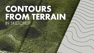 How to Generate A Contour Map with Sketchup [upl. by Nolyaj]