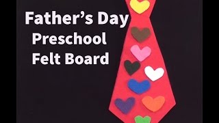 Fathers Day Felt Board Activity  LittleStoryBug [upl. by Marna983]