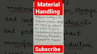 What is Material Handling [upl. by Mauchi]