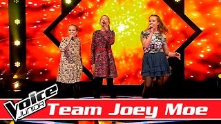 Isabel Amalie amp Katrine Team Joey Moe synger Fallulah  ‘Out of It’ – Voice Junior  Battles [upl. by Esekram]