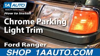 How to Replace Headlight Trim Molding 9397 Ford Ranger [upl. by Tahpos]