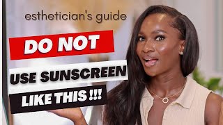 Aesthetician shares sunscreen MISTAKES to Avoid  HOW TO APPLY SUNSCREEN CORRECTLY [upl. by Inal]