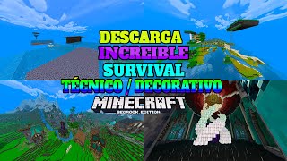 DESCARGA ESTE INCREIBLE SURVIVAL 3000 DÍAS PARA MINECRAFT BEDROCK 120 [upl. by Tatman]