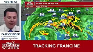 FIRST ALERT  4 pm Hurricane Francine update [upl. by Kurzawa]